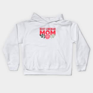 Best Lineman Mom (Bright) Kids Hoodie